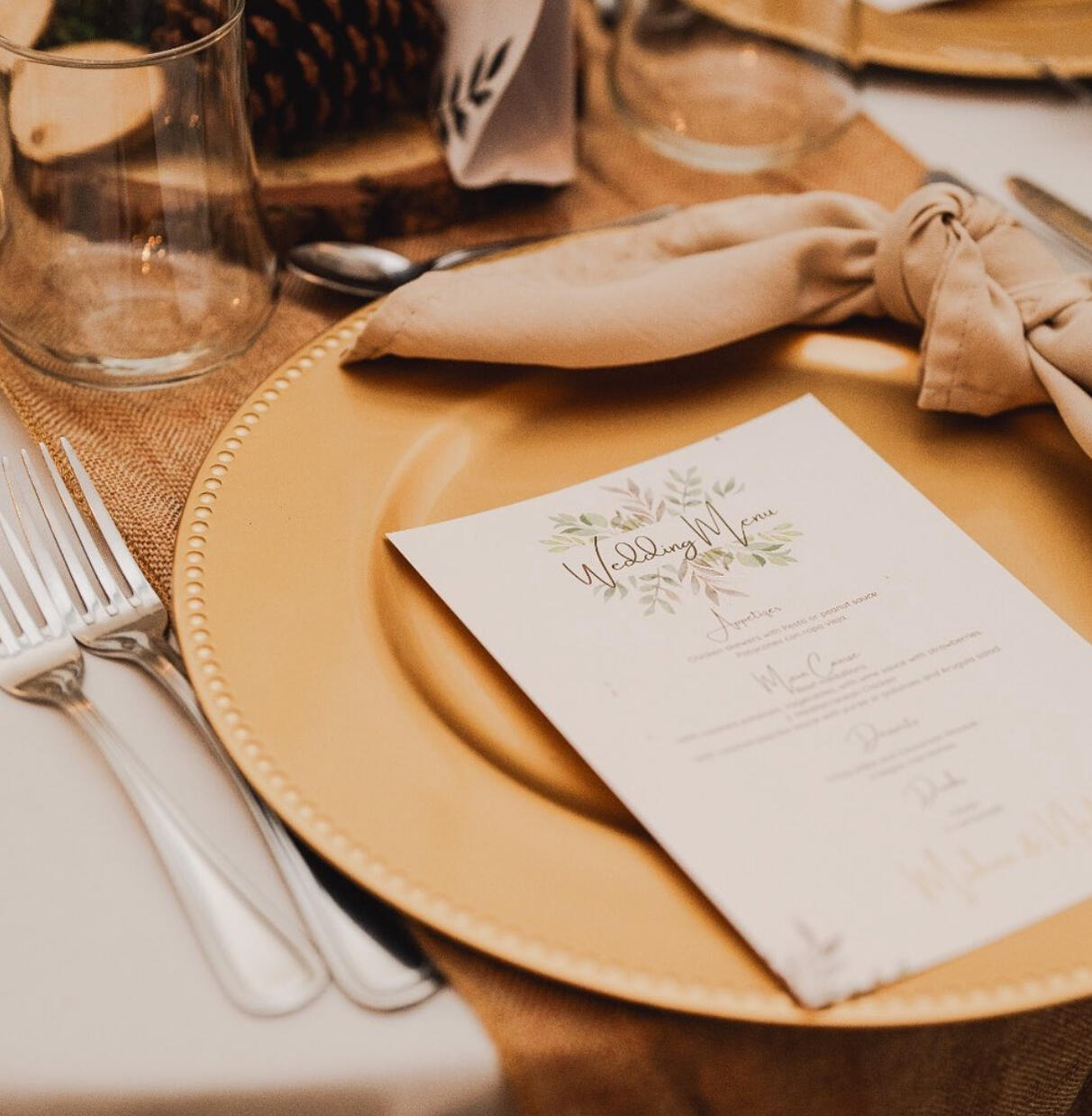 Menú para boda desde $ 2.00 cada uno